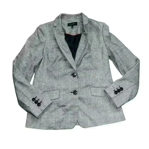 Talbots Checked Blazer Size 2 - Picture 1 of 7